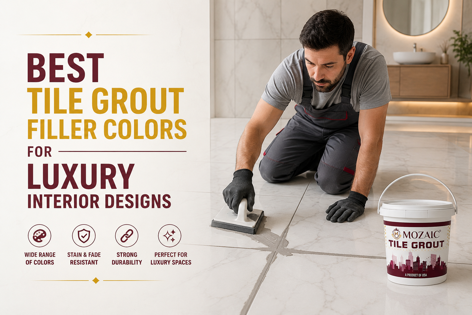 Best Tile Grout Filler Colors for Luxury Interior Designs