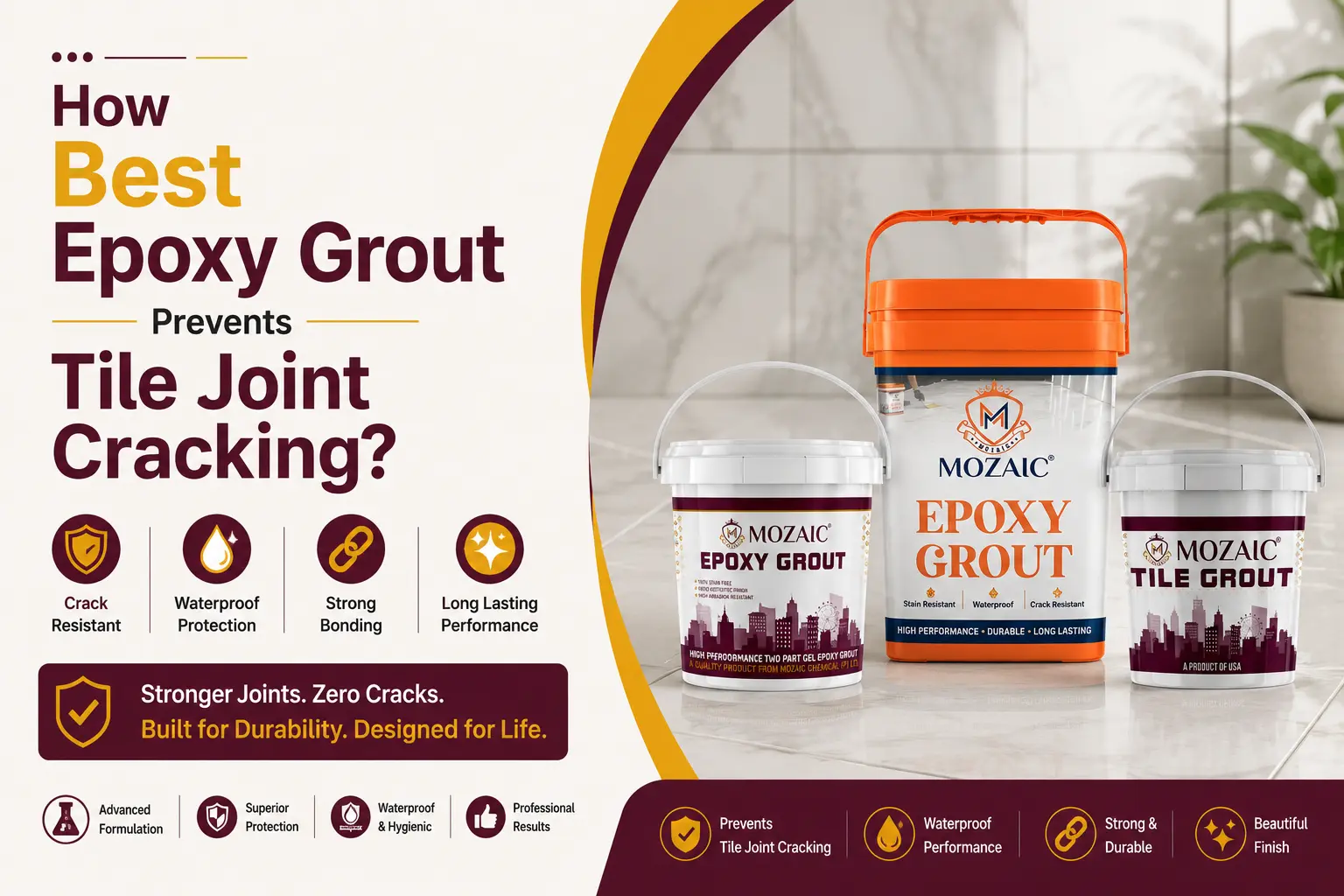 How Best Epoxy Grout Prevents Tile Joint Cracking