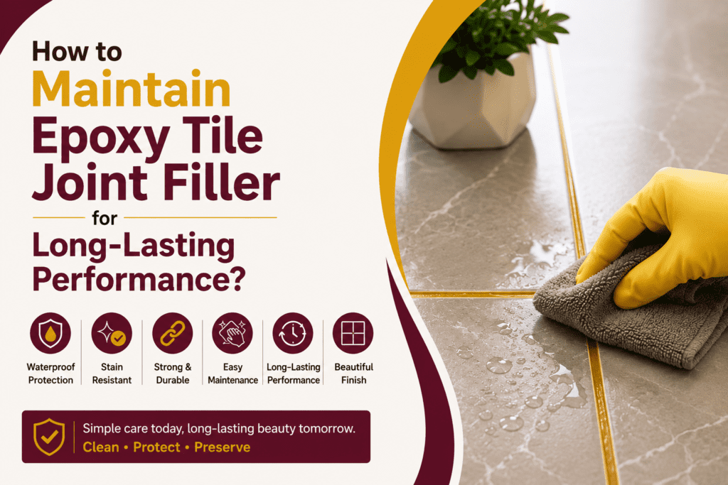 How to Maintain Epoxy Tile Joint Filler for Long-Lasting Performance