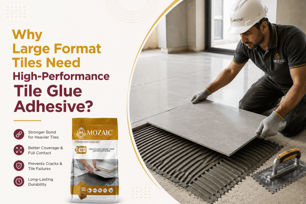 Why Large Format Tiles Need High-Performance Tile Glue Adhesive?