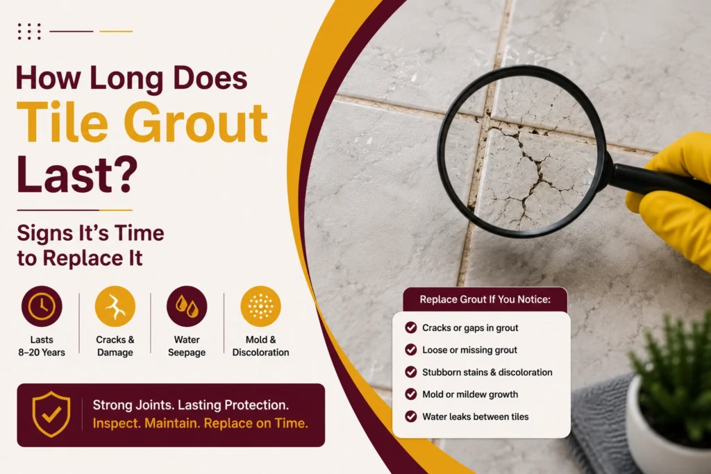 How Long Does Tile Grout Last Signs It's Time to Replace It