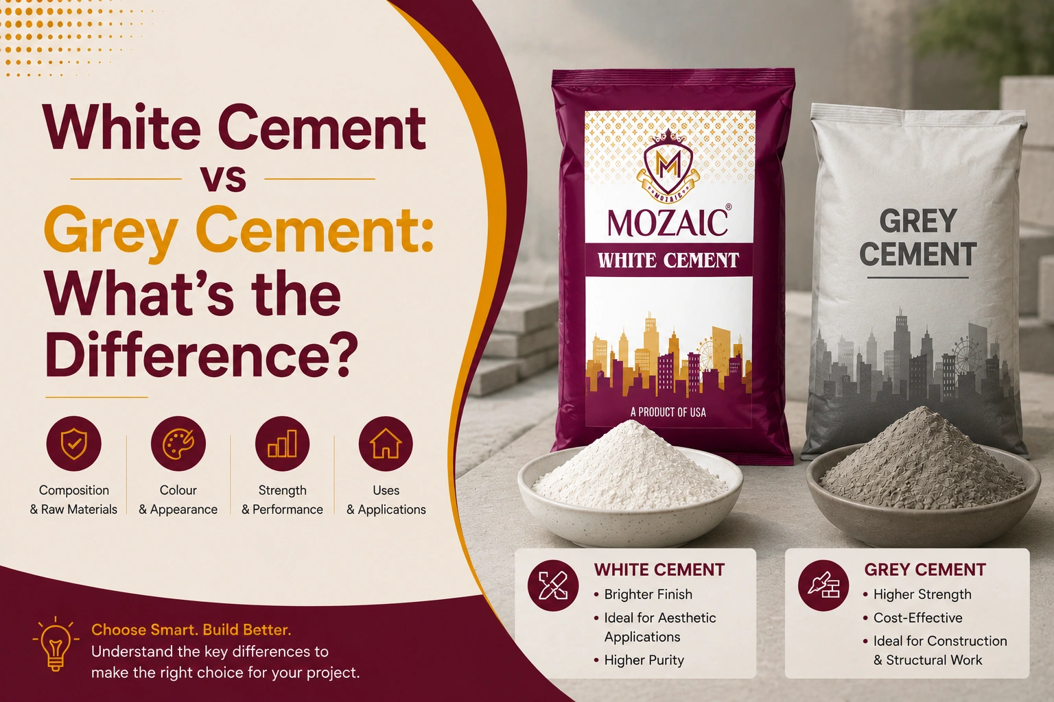 White Cement vs Grey Cement