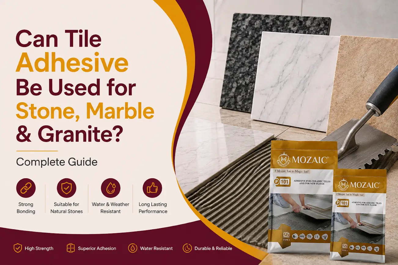 Can Tile Adhesive Be Used for Stone, Marble & Granite