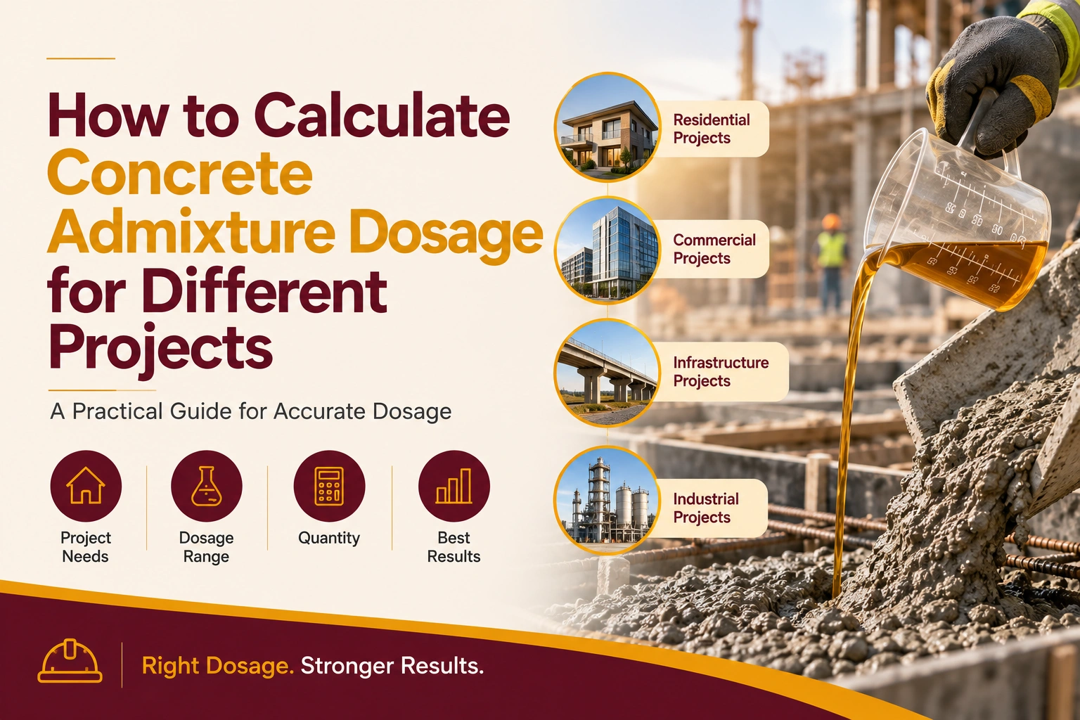 How to Calculate Concrete Admixture Dosage for Different Projects