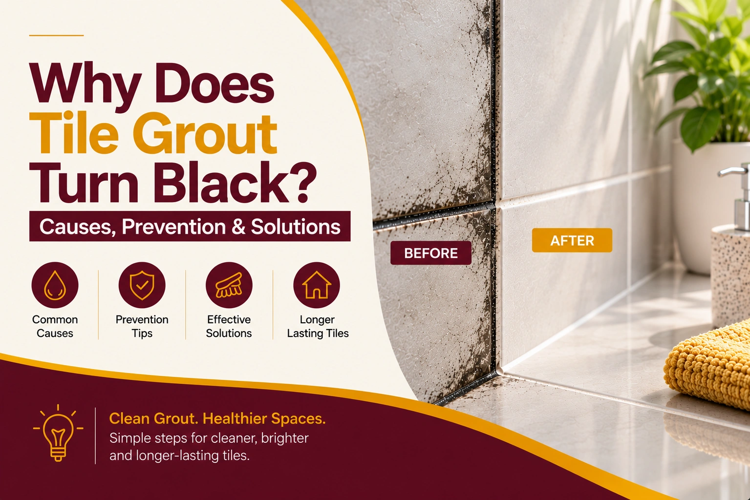 Why Does Tile Grout Turn Black
